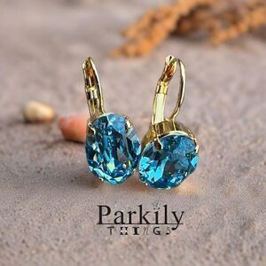 Handcrafted earrings with Swarovski crystal